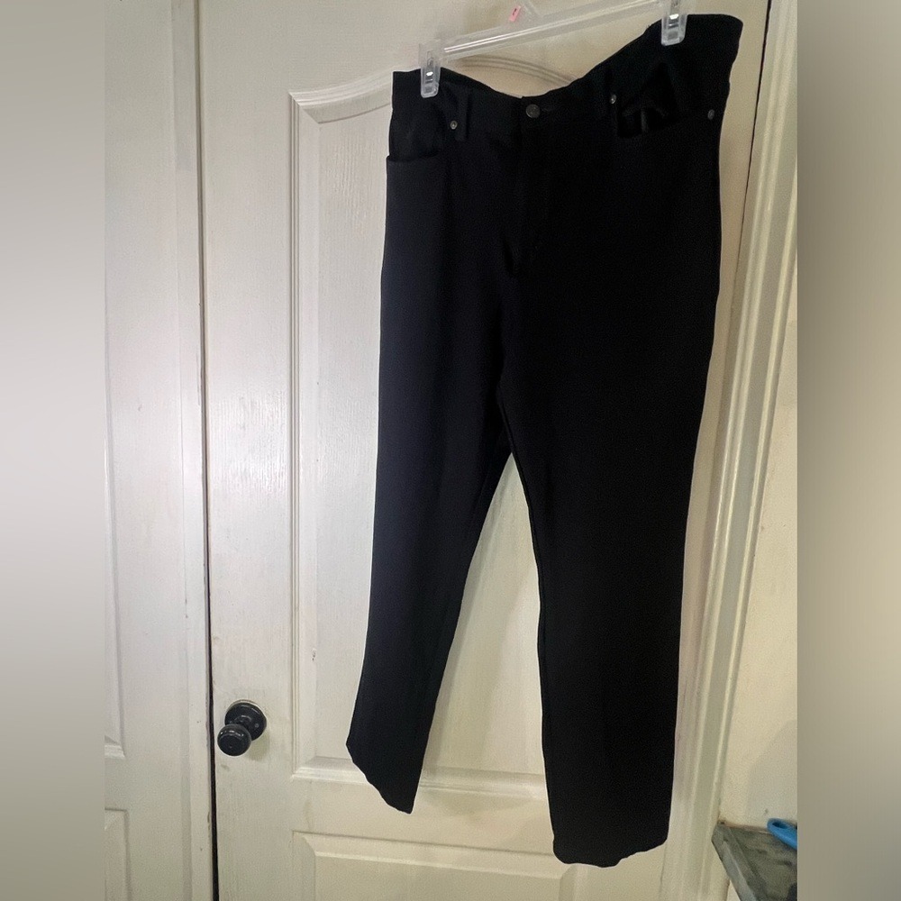 Gloria Vanderbitl Amanda Straight Leg Women's size‎ 16 Black Denim jeans